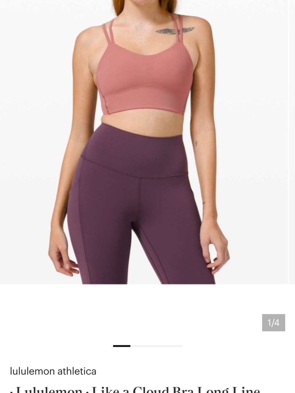 lululemon athletica Like a Cloud Long Line Bra - Spiced Chai